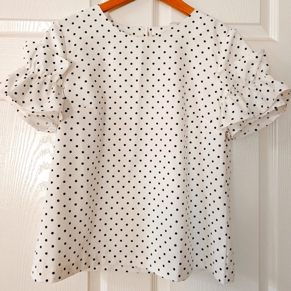 Banana Republic Factory Polka Dot Blouse Size MP